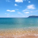 Het zandstrand en de Golfo di Castellammare